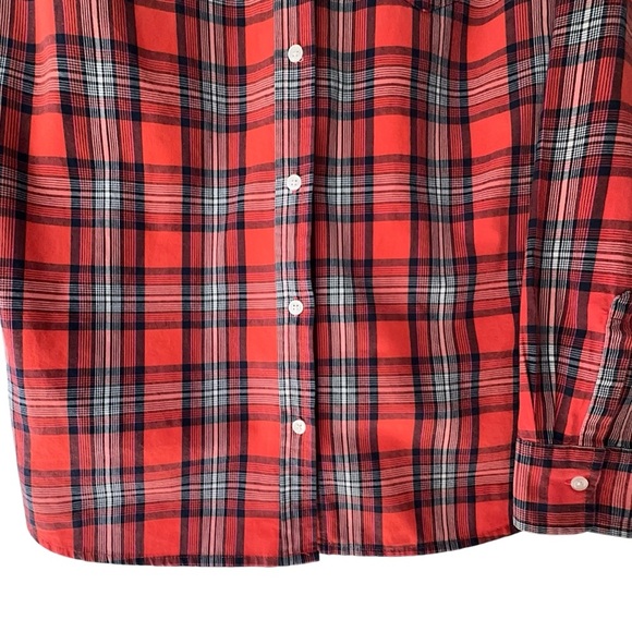 GAP NWOT BOYFRIEND FIT BUTTON DOWN PLAID COTTON SHIRT | SIZE: MEDIUM - Picture 6 of 9